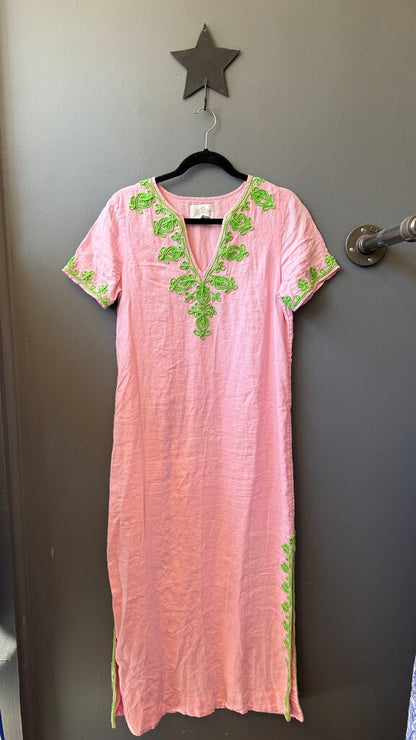 Linen Shift Maxi Dress