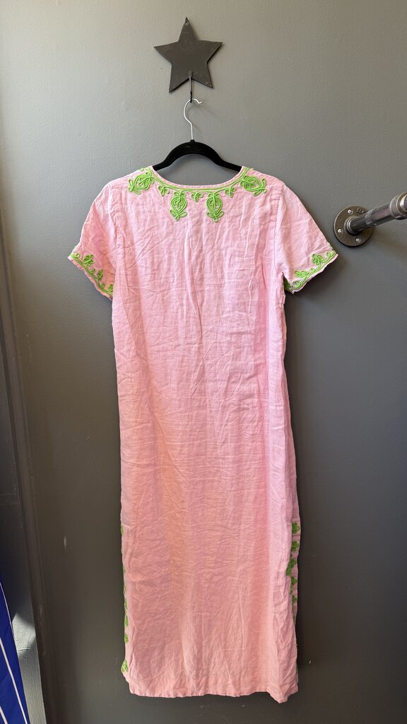 Linen Shift Maxi Dress