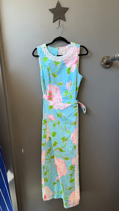 Apron Front Maxi Dress