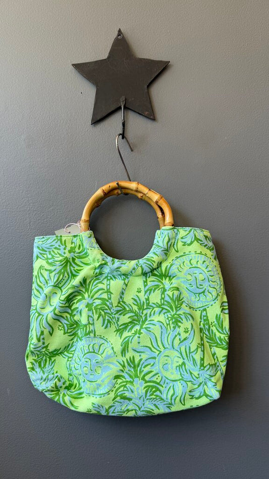 Bamboo Handle Canvas Bag