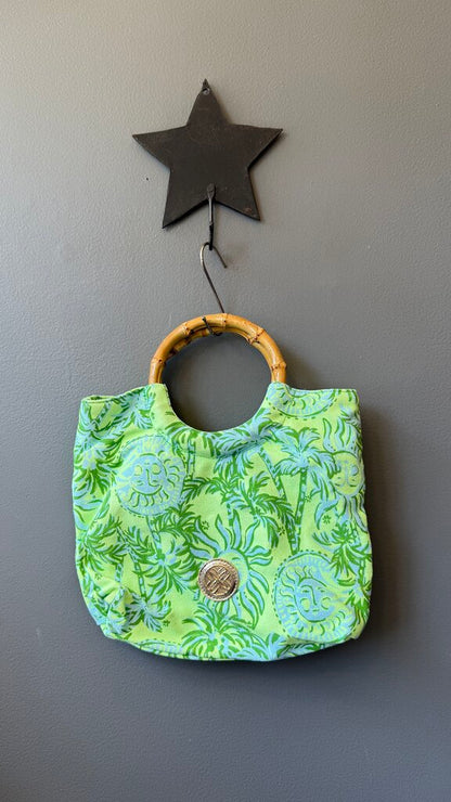 Bamboo Handle Canvas Bag