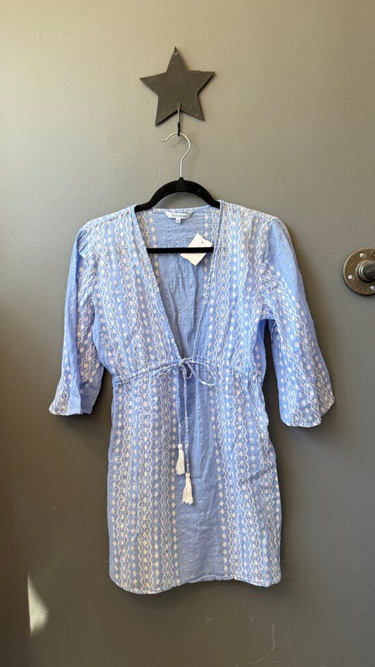 Cotton Tie Front Coverup
