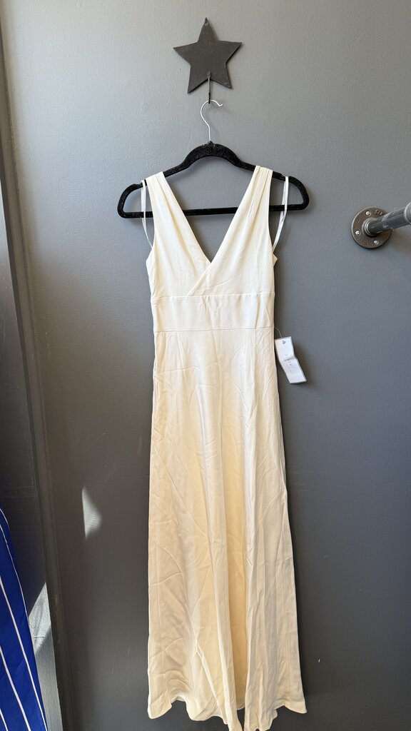 Petite Silk Maxi Gown Dress