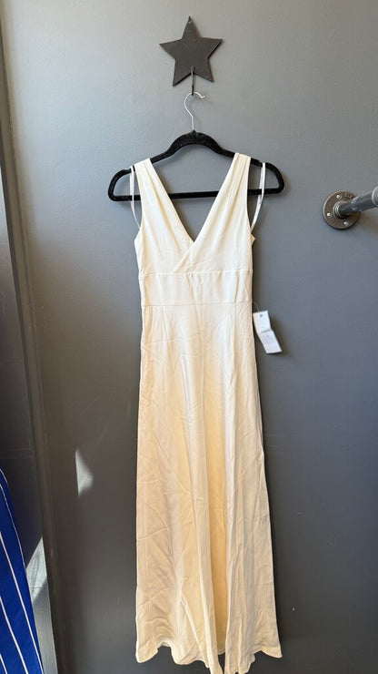 Petite Silk Maxi Gown Dress
