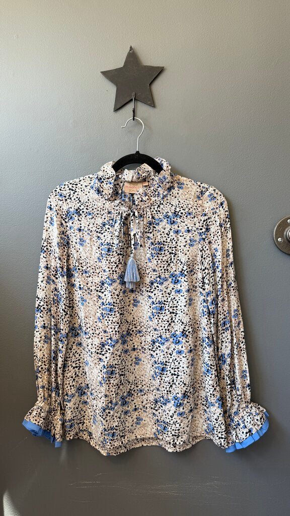 Silk Leopard Blouse