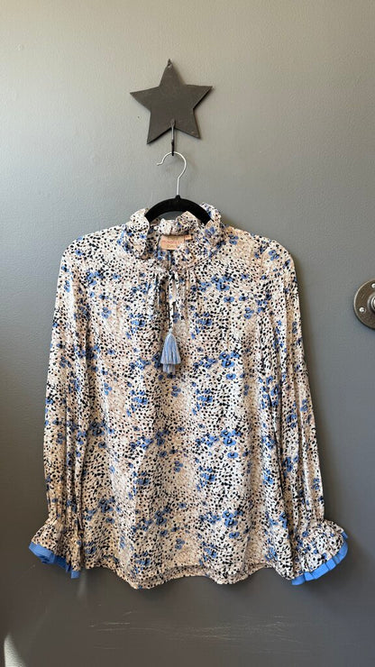 Silk Leopard Blouse
