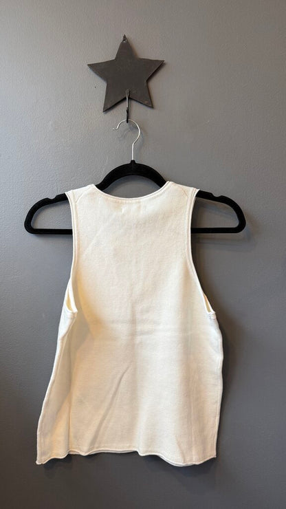 Cotton Cashmere Knit Tank Top