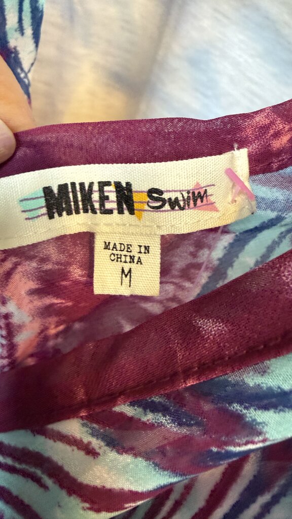 Sheer Print Coverup Tunic