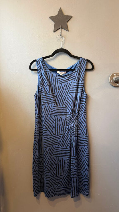 Stripe Print Jersey Dress