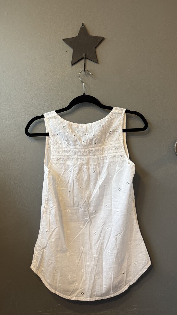 Eyelet Cotton Tank Top