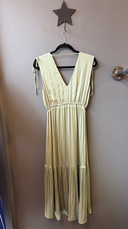 Petite Satin High Low Midi Dress