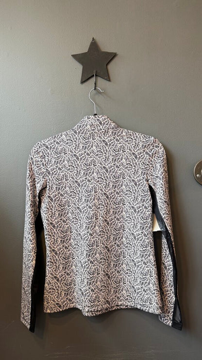 Monstera Palm Print 1/4 Zip Pullover