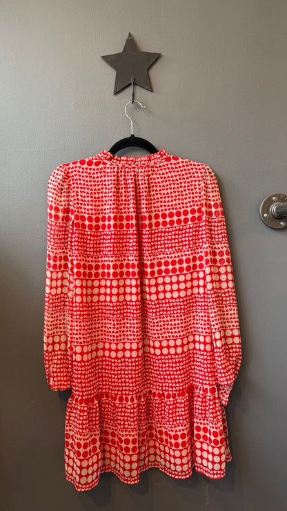 Heart Polka Dot Print Shift Dress
