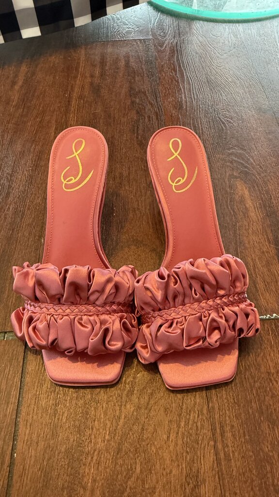 Satin Slide Heels