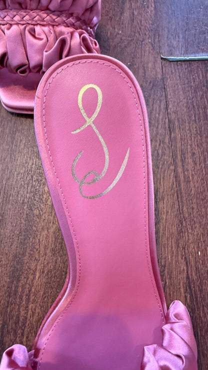 Satin Slide Heels