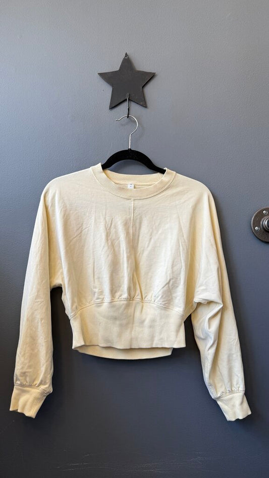 V Shape Crop Sweatshirt