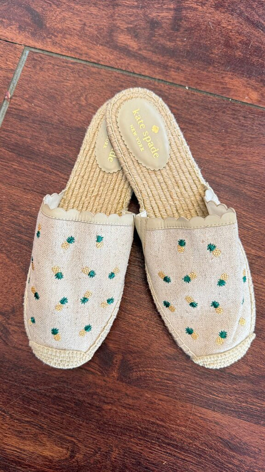 Embroidered Espadrille Mules