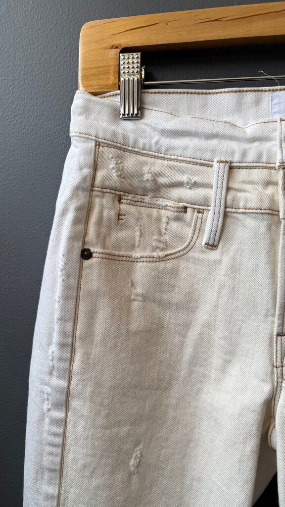 Le High Straight Two Tone Jeans