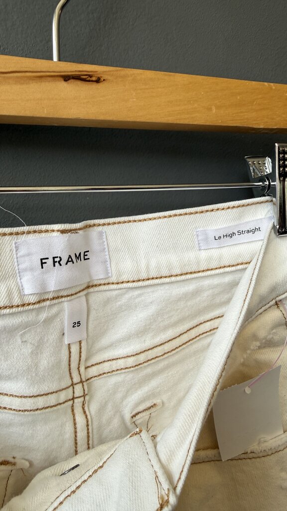 Le High Straight Two Tone Jeans