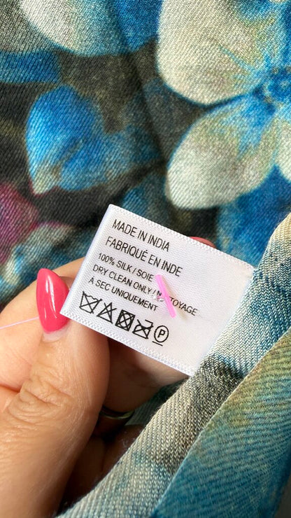 Floral Silk Woven Scarf