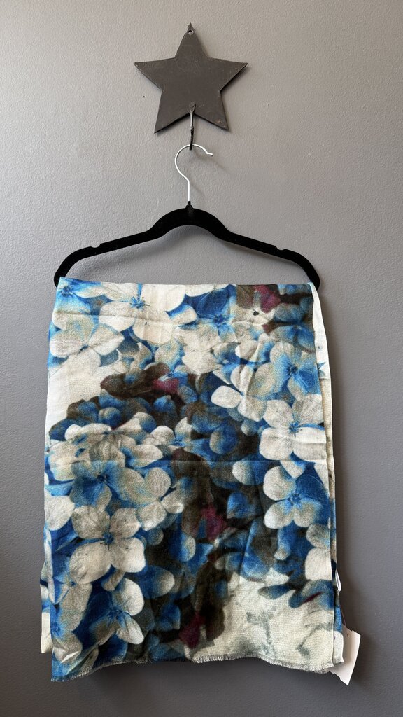 Floral Silk Woven Scarf