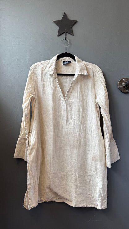 Linen Popover Shift Dress