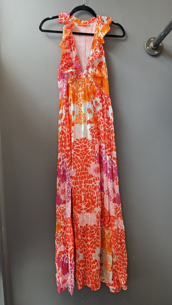 Floral Ruffle Maxi Dress