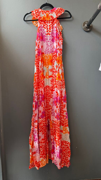Floral Ruffle Maxi Dress