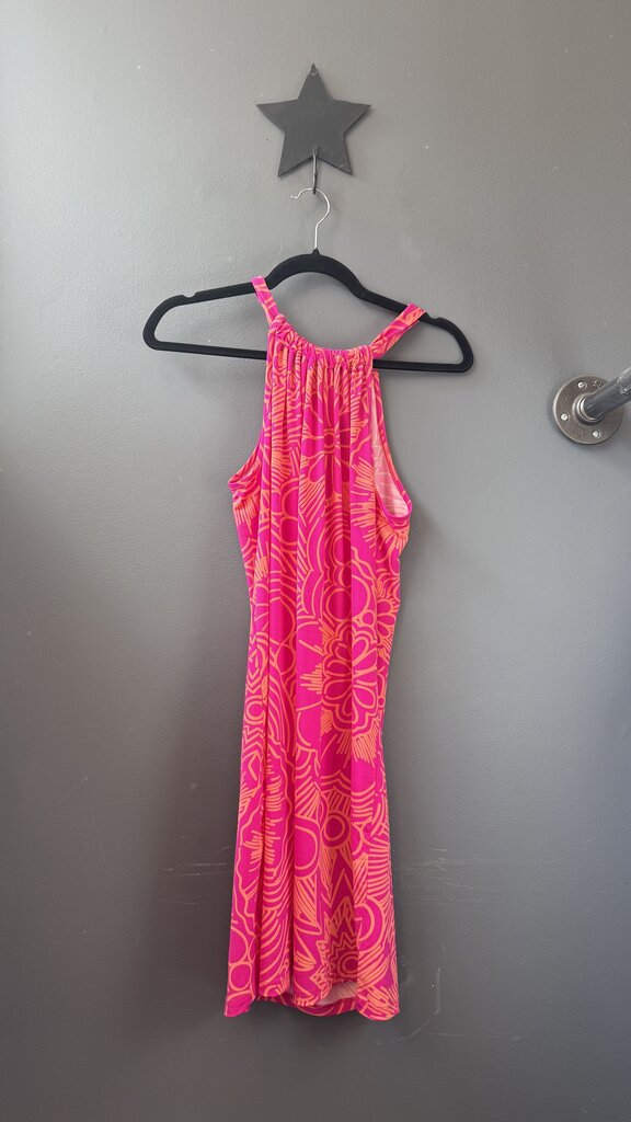 High Neck Halter Jersey Dress