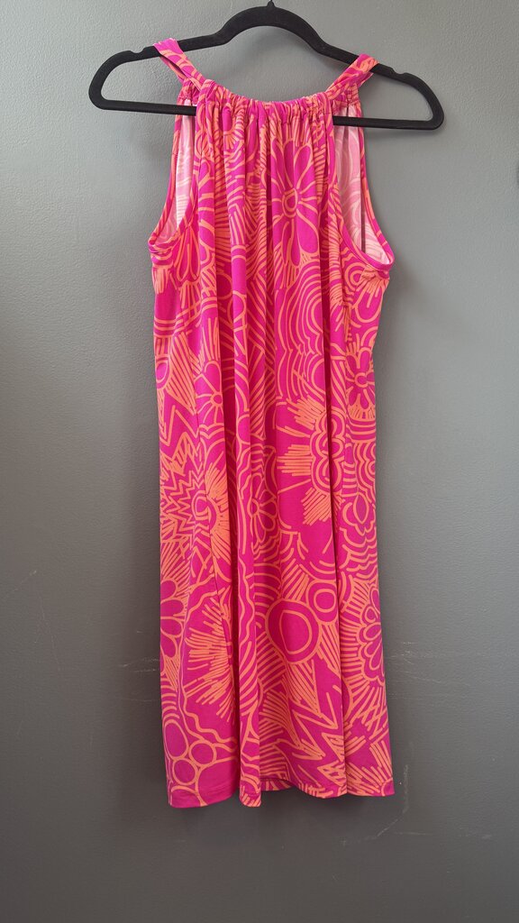High Neck Halter Jersey Dress