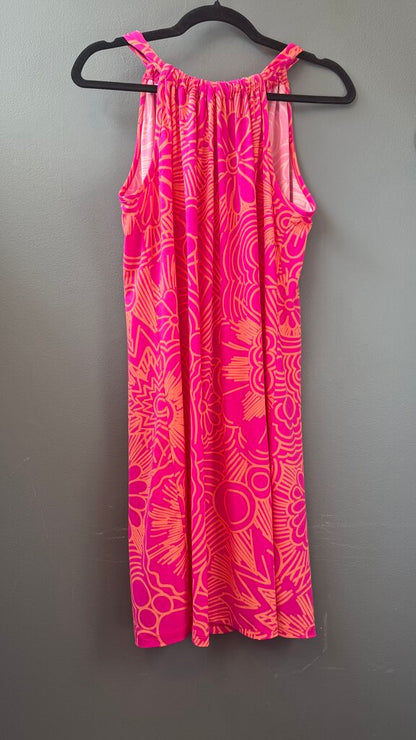 High Neck Halter Jersey Dress