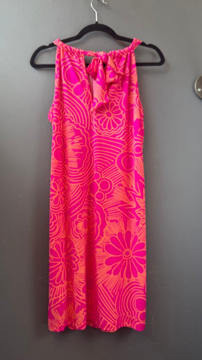 High Neck Halter Jersey Dress