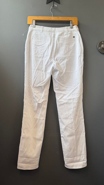 the mitchell Slim White Pants