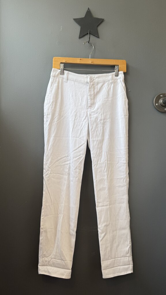 the mitchell Slim White Pants