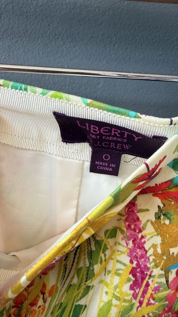 Liberty Print Neon Mini Skirt
