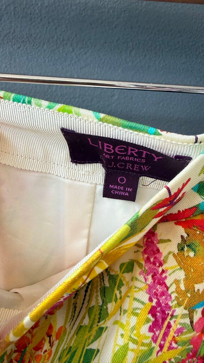 Liberty Print Neon Mini Skirt