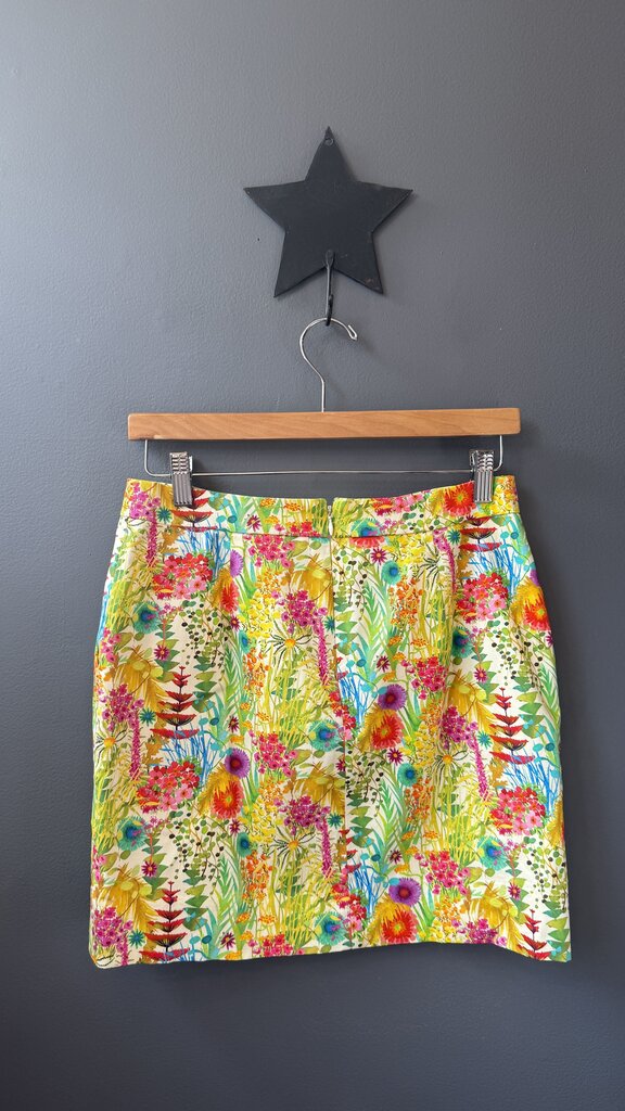 Liberty Print Neon Mini Skirt