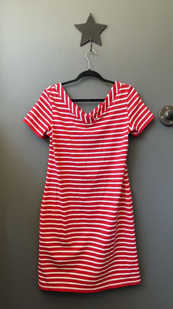 Vneck Stripe Sheath Dress