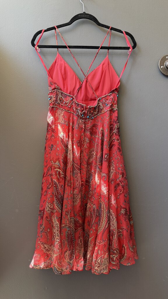 Vintage Silk Beaded Paisley Dress