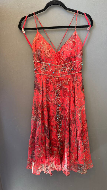 Vintage Silk Beaded Paisley Dress