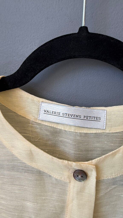 Petite Linen Silk Sheer Jacket