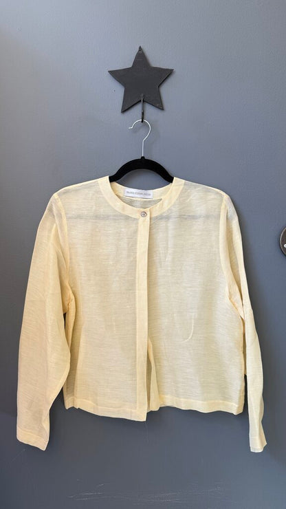 Petite Linen Silk Sheer Jacket