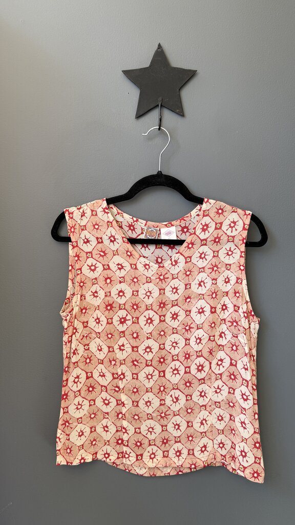 Print Vneck Top