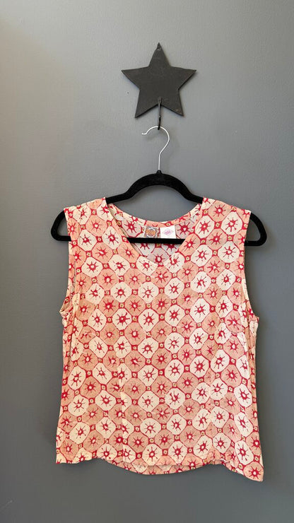 Print Vneck Top