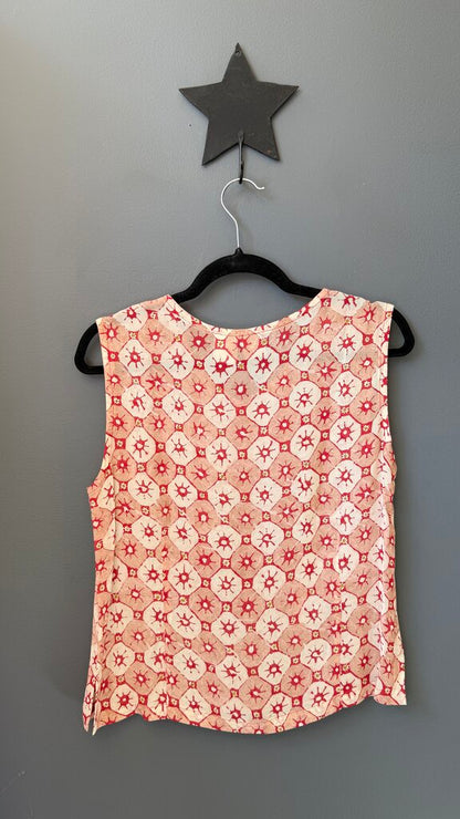 Print Vneck Top