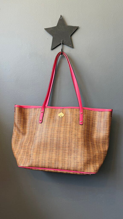 Basket Print Tote Bag