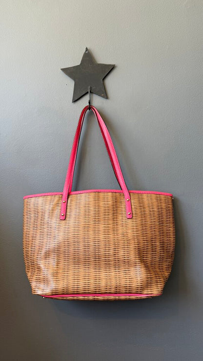Basket Print Tote Bag