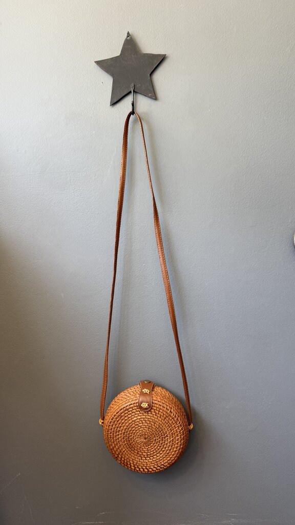 Round Basket Crossbody Bag