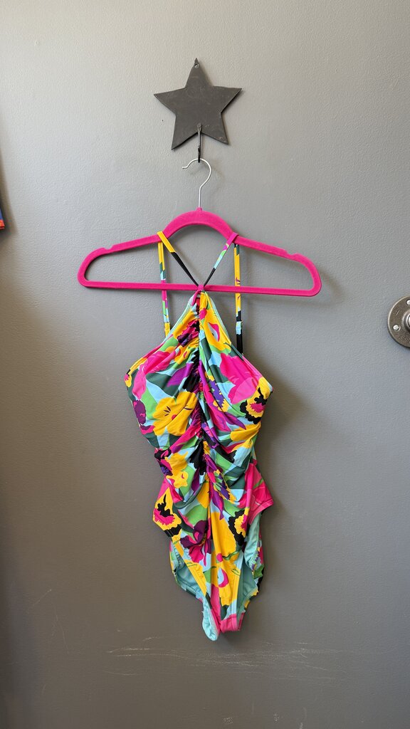 Ruched Floral Swimsuit