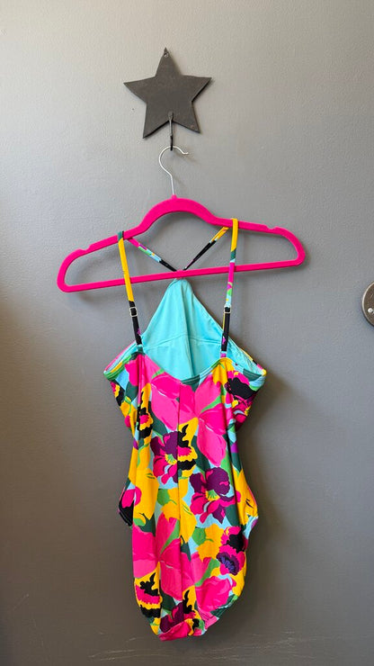Ruched Floral Swimsuit
